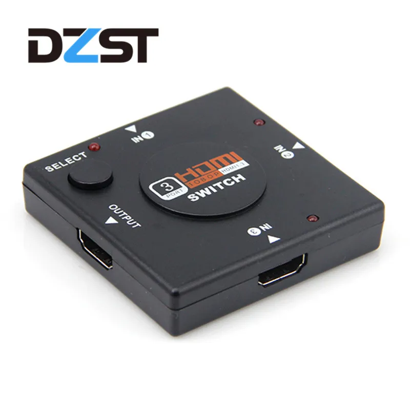 

DZLST 3 Port HDMI Splitter Switcher 1x3 Mini HDMI Port 3 Input 1 Output for HDTV 1080P Video DV HDTV 1080P hdmi cable Wholesale