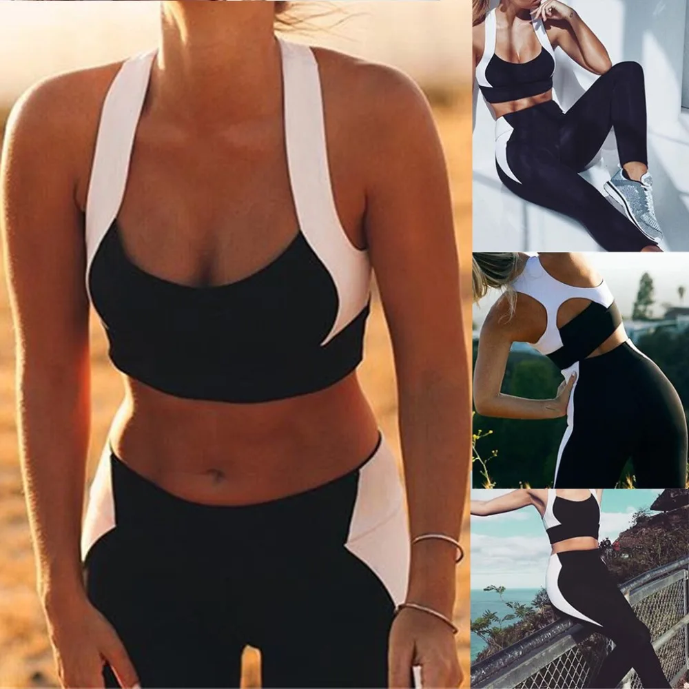 

Summer Two peice set Women's Sexy Club Outfits Plain-color Pants Suit Training Sports Running Suit 2019 X1