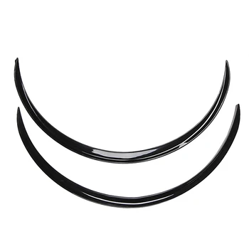 

QILEJVS 2pcs Black Car Fender Flare Wheel Lip Rubber Protector Body Kit Trim 70cm