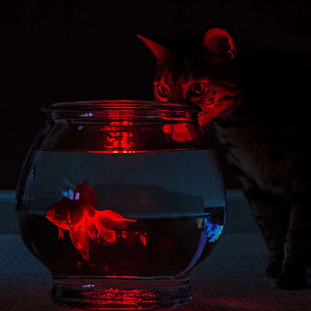 RGB 10LED 24key подводный светильник с дистанционным управлением, ПОГРУЖНОЙ водонепроницаемый цветочный чайный светильник-свеча для вазы, украшения аквариума