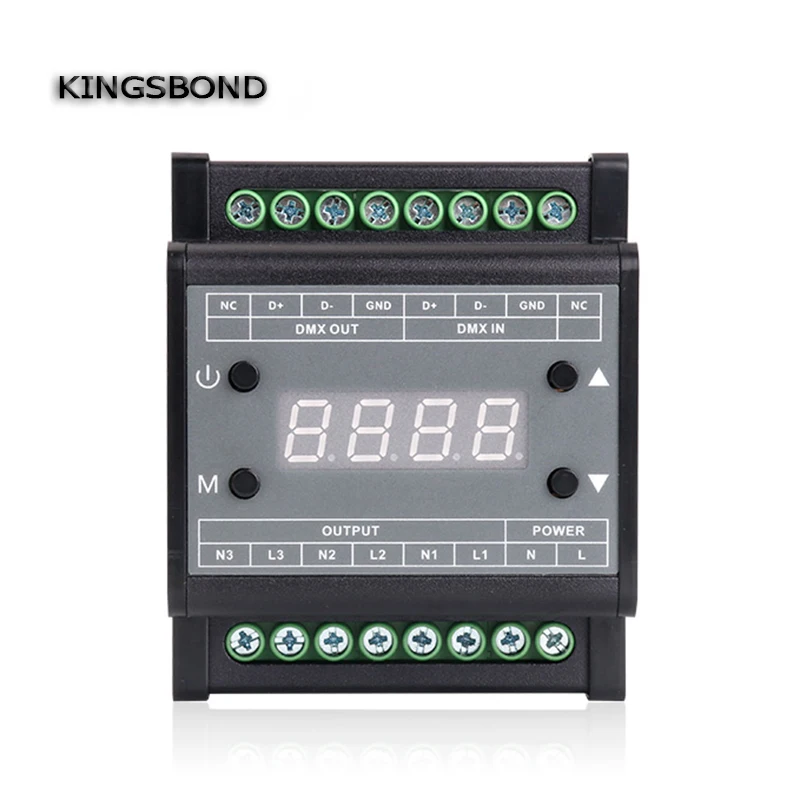 New DMX302 DMX triac dimmer led brightness controller AC90 240V 50Hz