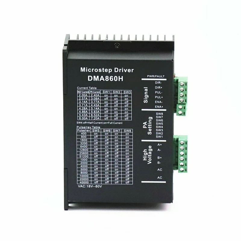 1 шт. Dm860H 2 фазы Nema34 Гибридный шаговый двигатель драйвер Dsp Ac48V 7.2A