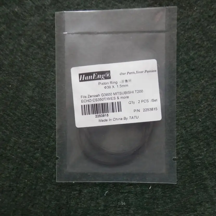 39X1.5MM PISTON RINGS 2 STROKE G3800 6