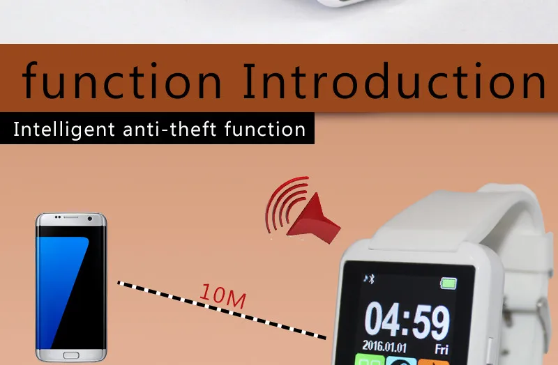 U8 Bluetooth Смарт часы альтиметр барометр спортивные часы наручные часы Водонепроницаемый Шагомер Smartwatch для IOS Android телефон