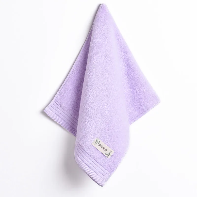 Высокое качество полотенца- 6PC/много 34*74см хлопок перед лицом полотенца Quick-Drying дешевые полотенце парикмахерская полотенце Toalha - Цвет: purple