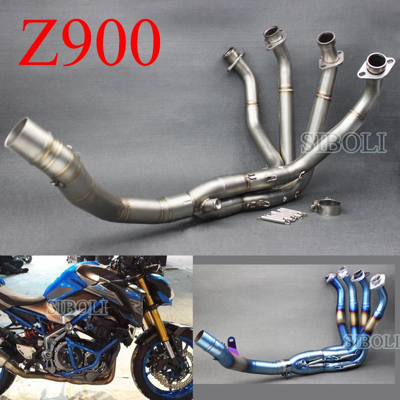 For KAWASAKI Z900 Motorcycle Exhaust Muffler Modified 51mm Inlet Front ...