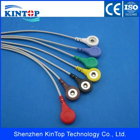Generic DIN style 7 Leads ECG Holter Cable Snap Leadwires