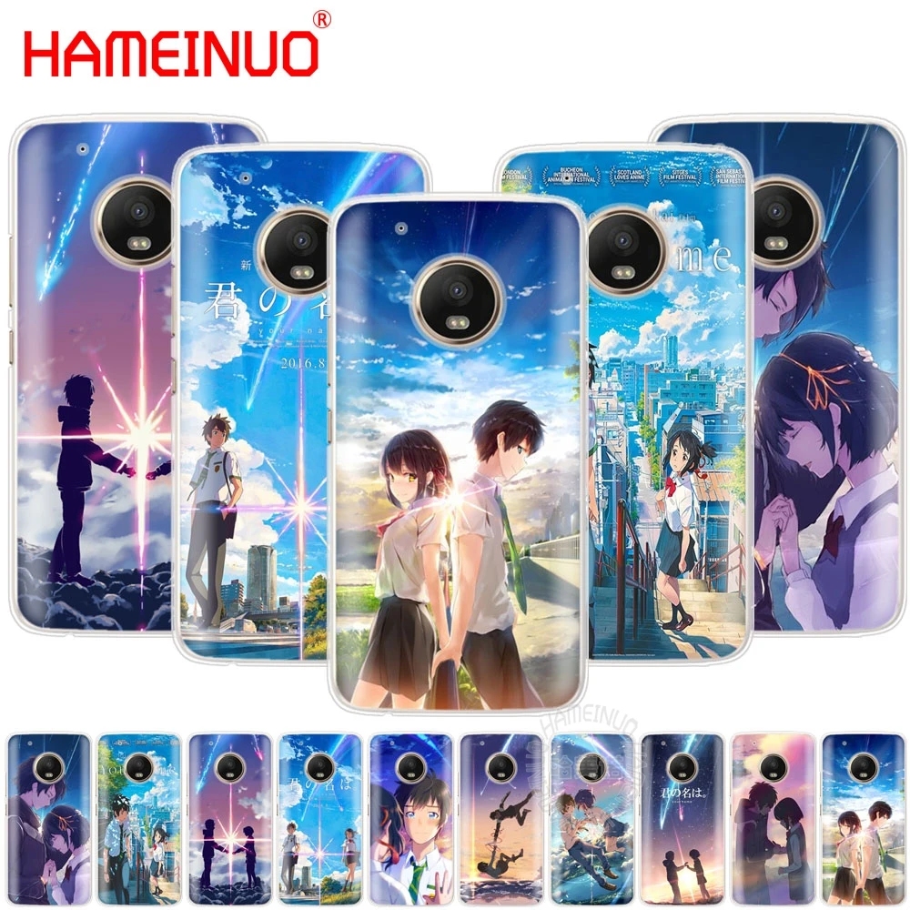 

HAMEINUO Your Name Anime Coque case cover for For Motorola Moto G6 G5 G5S G4 PLAY PLUS ZUK Z2 pro