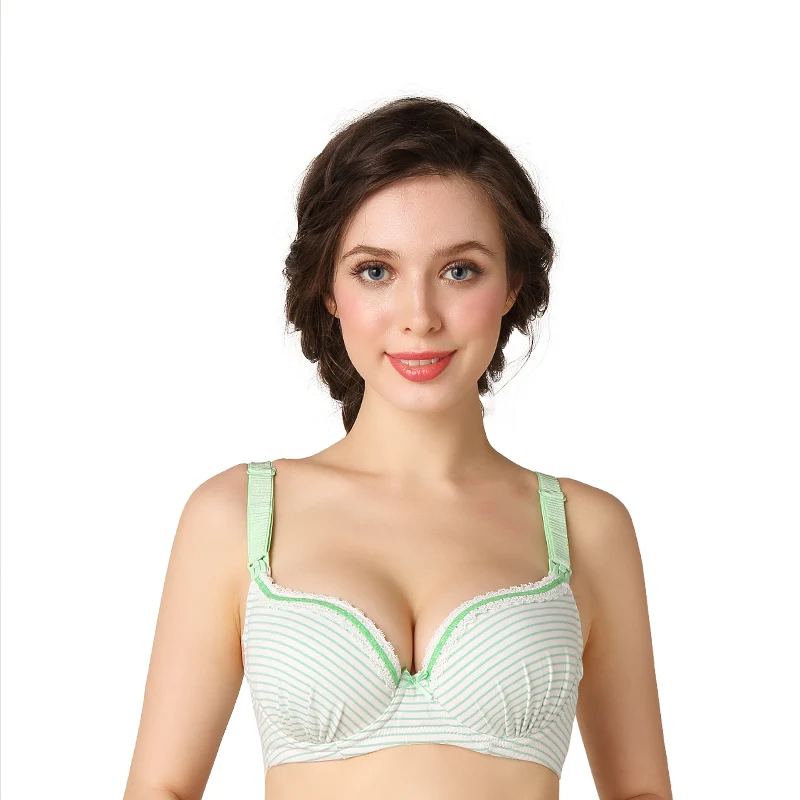 Muqian cheap price cotton bra open up women maternity bra no sagging