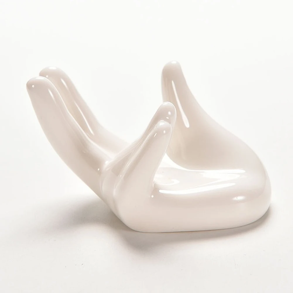

Porcelain Ceramic Finger Tea Filter Holder Ocarina Base Satisfy Office Desk Decor Chic Home Decoration Garden Ornament #705