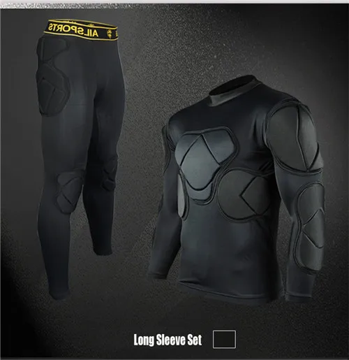 Buy Super Protection Men Goalkeeper Football Jerseys Long Sleeve EVA Protector