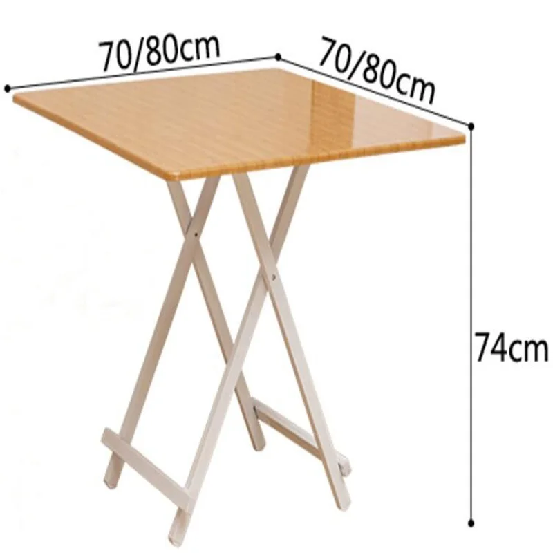 80*80*74CM Portable Outdoor Picnic Table Folding Square Negotiating Table Modern Fashion Dining Table Leisure Coffee Bar Table