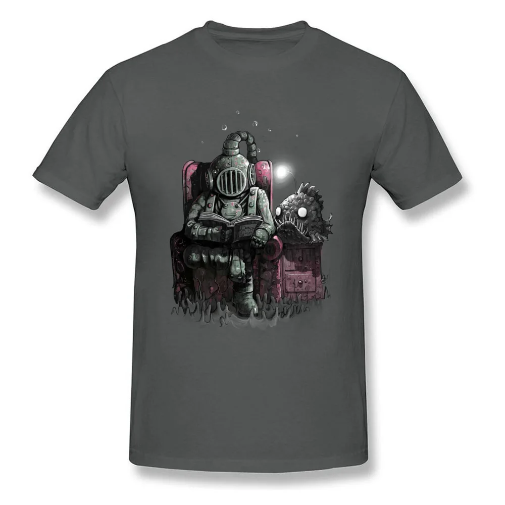 Reading diver Crew Neck Tshirts April FOOL DAY Tops Shirts Short Sleeve Fashionable 100% Cotton Geek T Shirt Slim Fit Youth Reading diver carbon