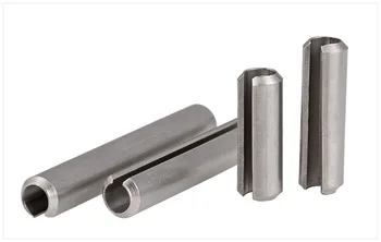 

304 Stainless Steel Split Spring Roll Dowel Pins M8*12/14/16/18/20/25/30/35/40/45/50MM elastic cylindrical pins Fasteners