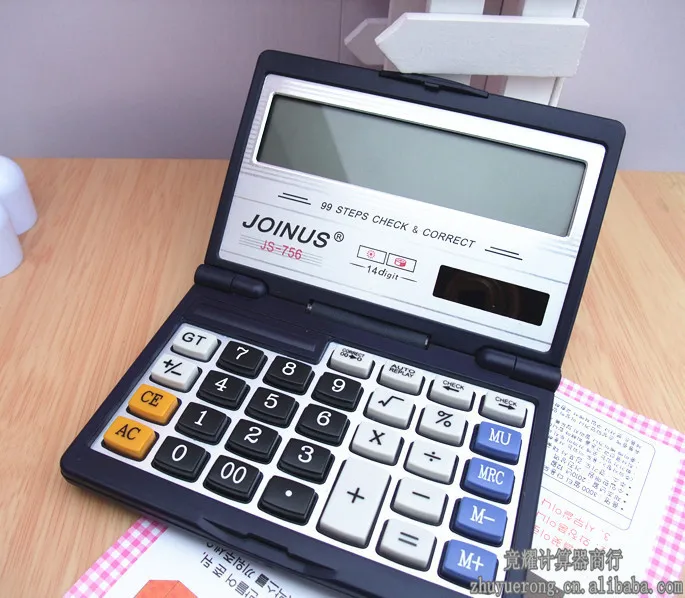 Clamshell 14 digital dual power solar font b calculator b font