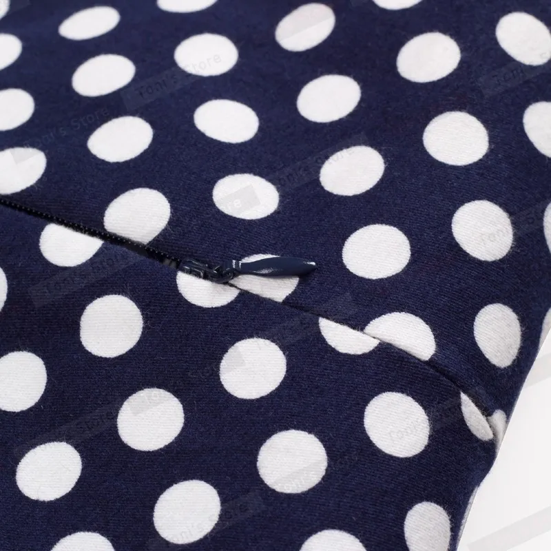 Nice-forever Retro Polka Dot Patchwork Dresses Pin