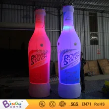 inflatable model toy inflatable beverage water barrel 3.5m inflatable soda wine bottle beer can with led lights for adversting