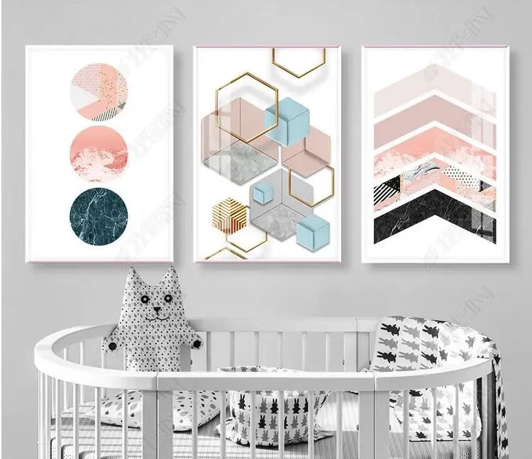 Розовый пион велосипед розы Wall Art Холст Картина Nordic минимализм Плакаты отпечатки
