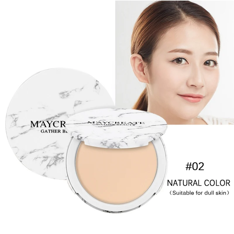 Make Up Pressed Powder Face Make up Natural Face Powder Foundations Oil-control Brighten Concealer Whitening