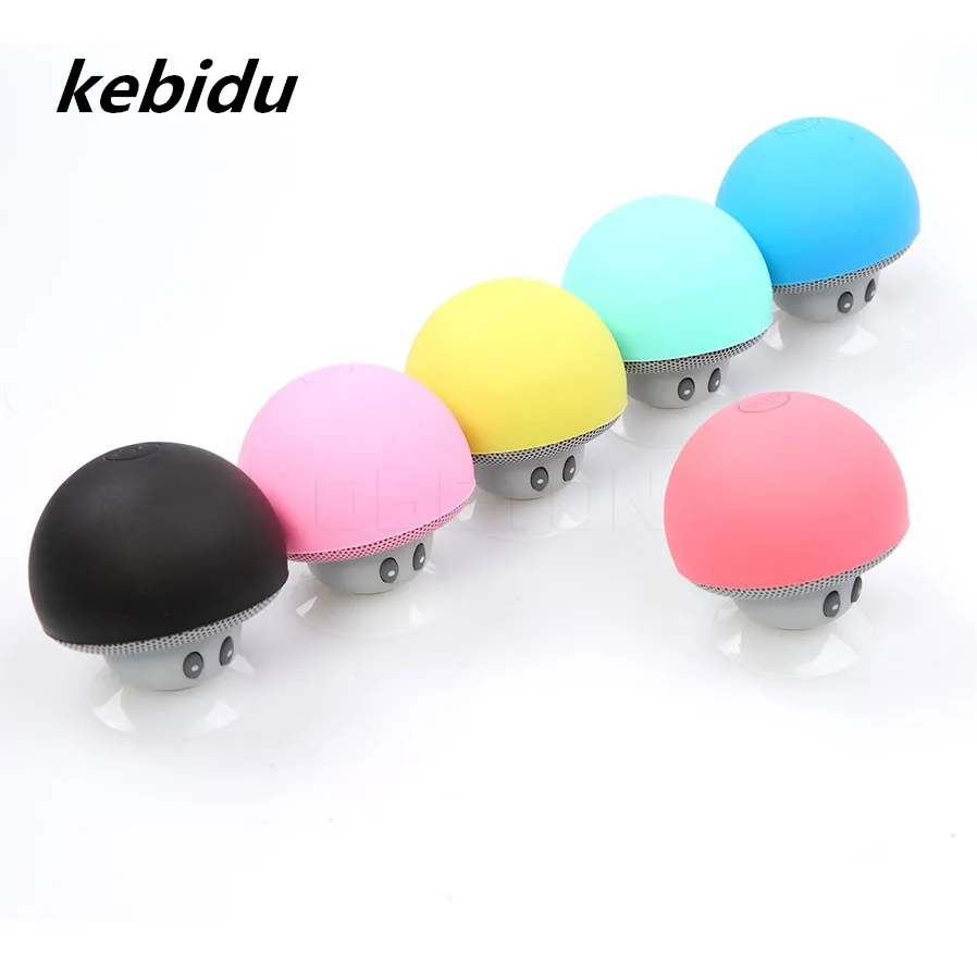 Kebidu мини-колонка в форме гриба беспроводной Bluetooth динамик MP3 плеер милый мультфильм Sucktion cap Аудио Открытый Портативный