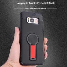 

Soft Silicone Case For Samsung Galaxy S8 S9 PLus Magnetic Kickstand Cases For Samsung Note 8 9 A5 2017 A8 2018 Case Cover