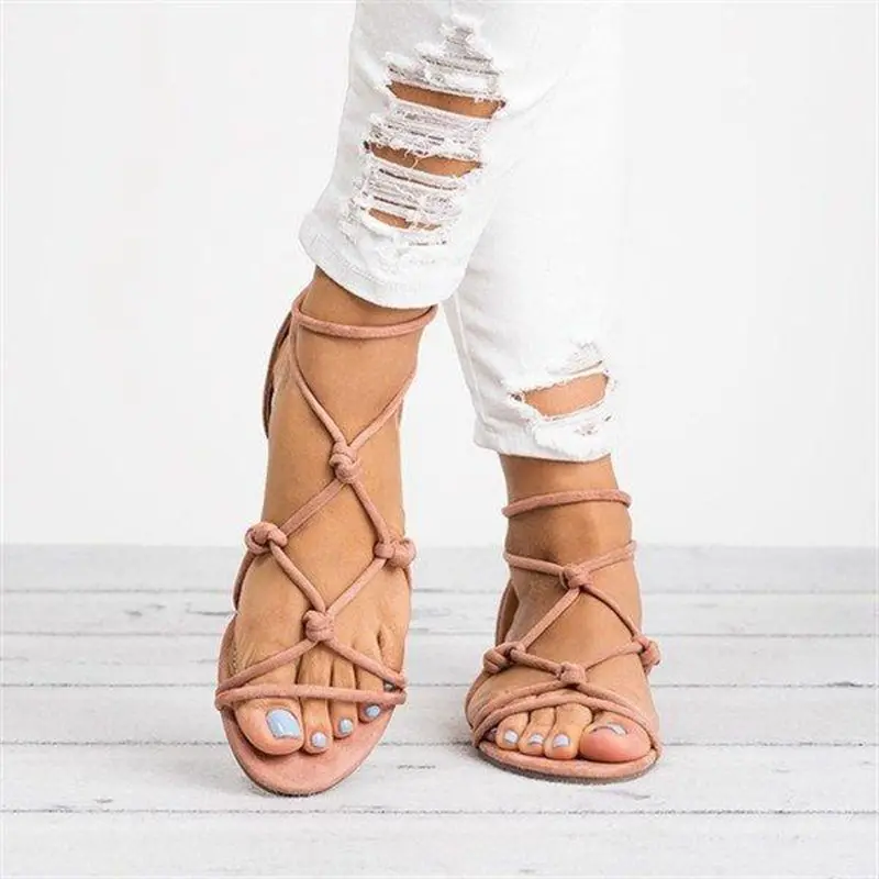 

Puimentiua Women Sandals Rome Style Summer Shoes Woman Fashion Sandals Flip Flop Female Flat Sandals Lady Beach Sandalias Femme