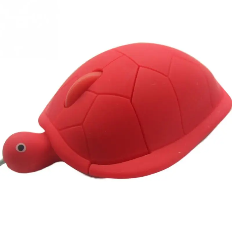 Горячая эргономичная дизайнерская забавная силиконовая Милая черепаха мышей USB 2,0 1200 точек/дюйм 3D Проводная оптическая мышь для ПК ноутбука