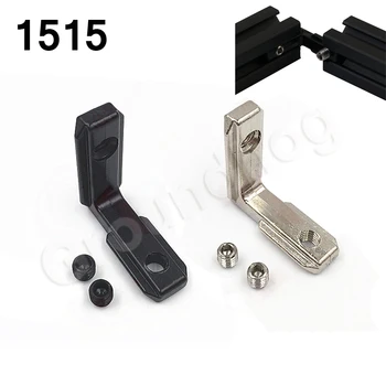 

20pcs L shape T Slot Inside Interior Corner Connector Joint Brackets with M4 Screws for 1515 Series Aluminum profile Accessories