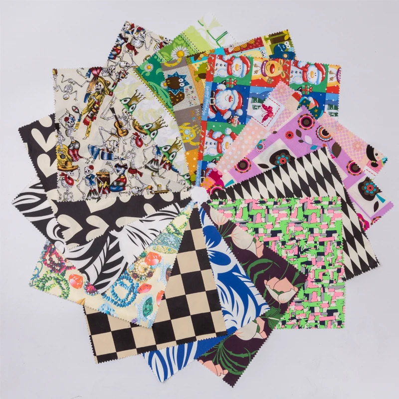 

7PCS 25cm*25cm cotton fabric printed Cloth polyester fabric Sewing Quilting Patchwork Needlework DIY Handmade Accessories