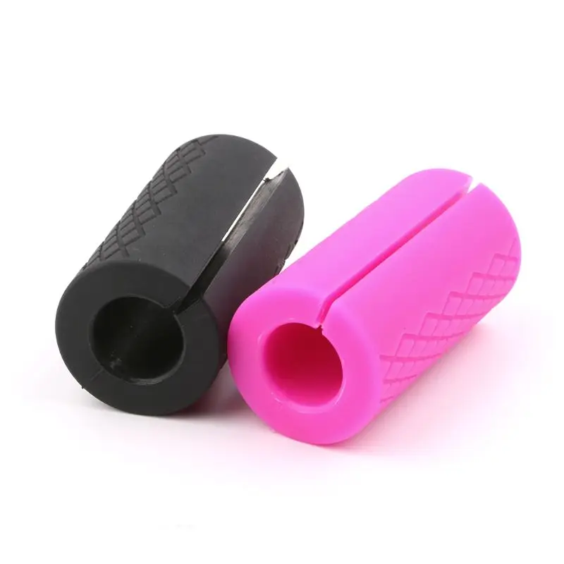 Small Silicone Barbell Dumbbell Grips Weightlifting Thick Bar Handle Protect Pad Fitness Equipment Accessories
