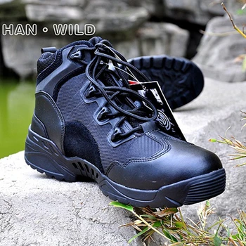 

Tactical Boots Combat Desert Boot Mens Army Tactical Boots Military Boots Spring Autumn Climbing Hiking Shoes