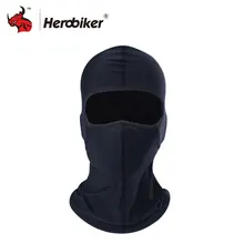 HEROBIKER Motorcycle Masks Men Black Speaker Grill Mesh Full Face Mask Summer Breathable Motorcycle Sun-protection Balaclava