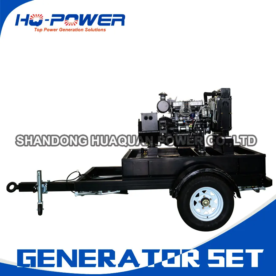 

china brand 3 phase 15kw trailer portable generator