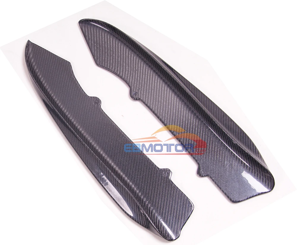 ebmotor-com Real Carbon fiber Rear Bumper Side Splitter Spoiler EXTENSIONS 1pair for BMW E92 E93 2D M3 Model 08-13 11