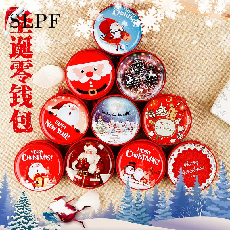 Christmas Decorations Plush Wallet Toys Gifts Creative Children Cartoon Christmas Old Anime Surrounding Coin Purse Pendant 1