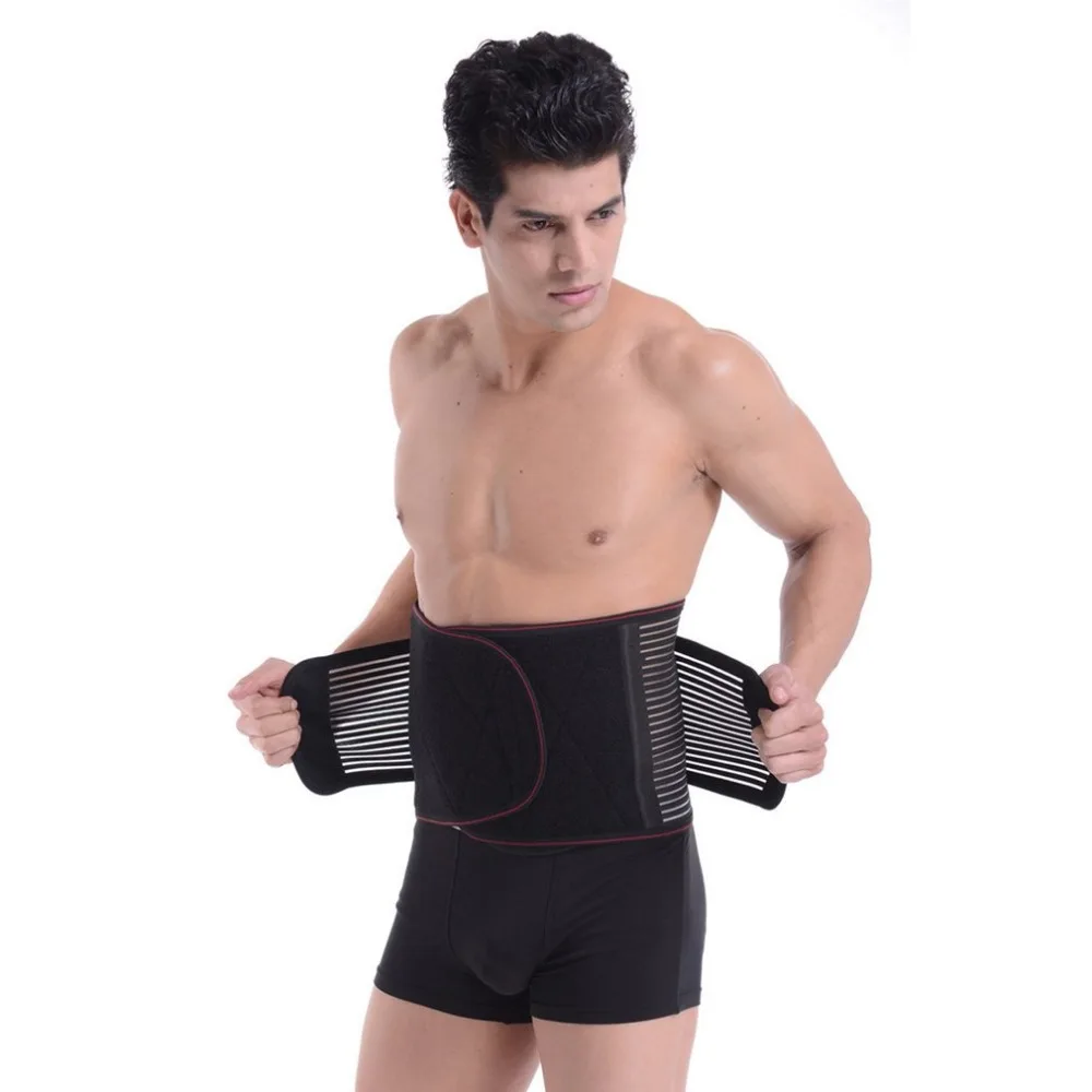 

C10 Double Pull Lumbar Adjustable Support Lower Back Belt Brace Pain Relief Unisex Sports Protection Waist Trainer Belt 2018 New