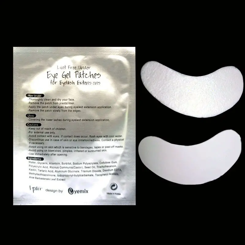 

Thinest 200 pairs silk eye pads, under eye patch,eyelash extension lint free eye pads