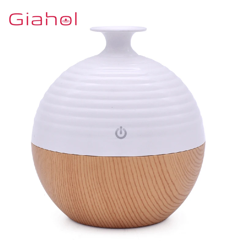 

130ml Wood Grain Ultrasonic Air Humidifier Essential Oil Diffuser Aromatherapy Electric Aroma Diffuser Mist Maker for for Room