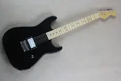Бесплатная доставка Stratocaster Сделано в США 6 строка черный клен гриф гитары пользовательские тела
