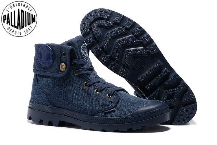 palladium canvas boots