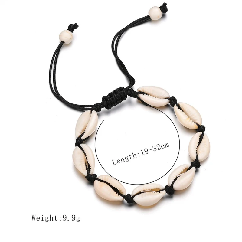 Bohemian Natural Seashell bracelet For Women Lucky Maxi Shells Bracelets Collares Collier Shellhard Girl Summer Beach Jewelry | Украшения и