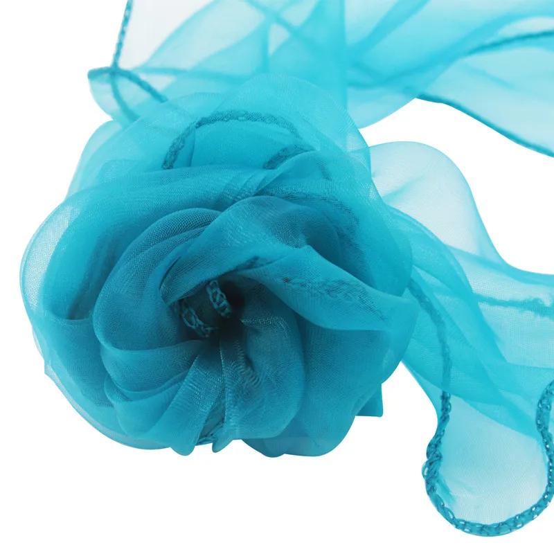 Стул крышка пояса органзы Материал 10 шт. свадьба створки Свадебная вечеринка украшения лук 30 Цвет, Свадебный декор - Цвет: teal blue
