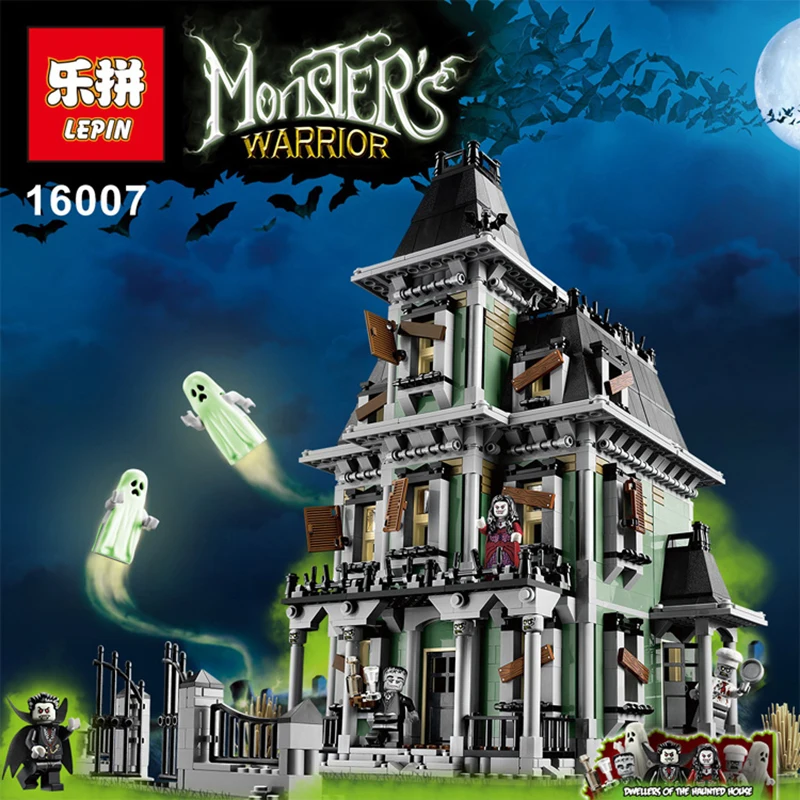 

New LEPIN 16007 Compatible With 10228 Monster fighter The haunted house Model set Building Blocks Bricks Model 2141Pcs kids toys