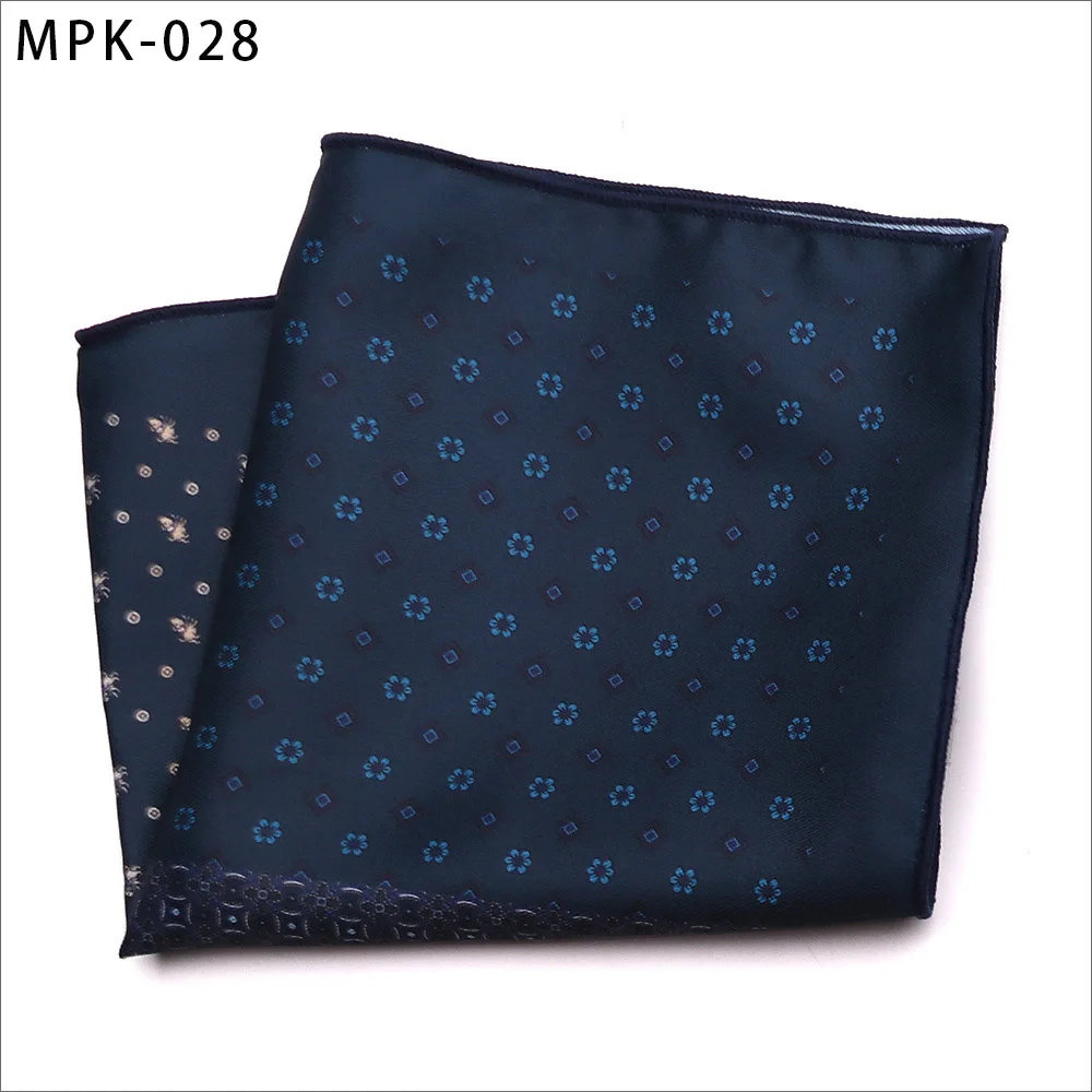 MPK-28 Новинка, модный мужской платок, карманный, квадратный, популярный, 25X25 см, большой, мужской, с узором пейсли, в горошек, нагрудные Платки для свадьбы, мужской костюм - Цвет: MPK-28