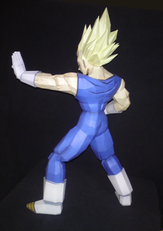 Dragon Ball Demonize Vegeta 3D бумажная модель Diy