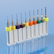 10pcs 0.3-1.2mm Carbide Micro PCB Drill Bits CNC Jewelry Rotary Tool