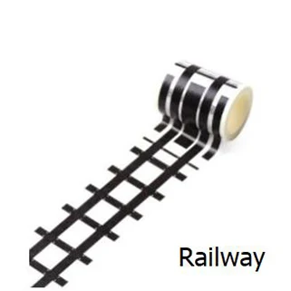 Креативная дорожная железная дорога Васи Лента Клейкая Лента Сделай Сам Скрапбукинг наклейка этикетка ремесло маскирующая лента для детей игрушка автомобиль игра - Цвет: 3