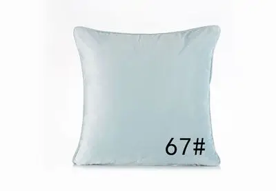50x30/45x45/50x50/60x60 см однотонный Бархатный Чехол для подушки, чехол для подушки, плюшевый чехол для подушки, чехол для поясницы, чехол для подушки - Цвет: light blue