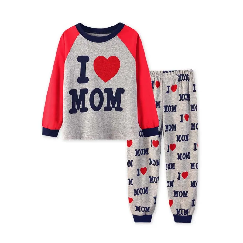 New Kids Pajamas Set Cartoon Airplane Cotton Pyjamas Tops+Pants 2 Pieces Children Pjs Boys Clothing Set 2-7 Years