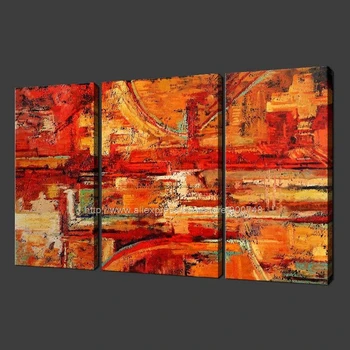 

Abstract Style Set Of Three Quality Canvas Picture Wall Art Oil Paintings Art Canvas Large Wall Painting For Living Room